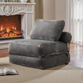 Ovios Folding Sofa Bed Convertible Futon Chair Bed Sleeper Comfy Fold Out Floor Couch with Pillow Lounge Bed for Small Spaces
