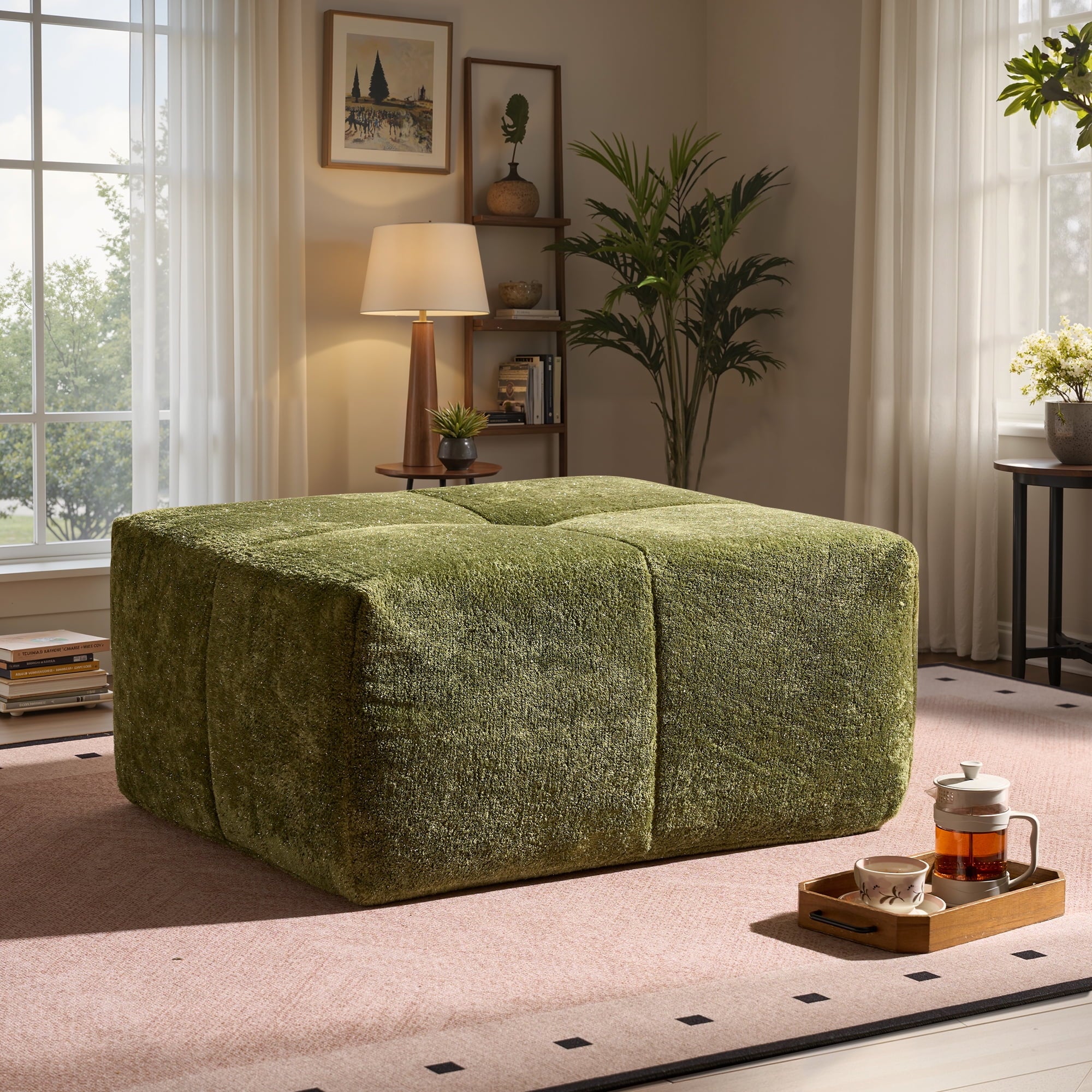 Ovios Oversized Ottoman Footrest for Sofa